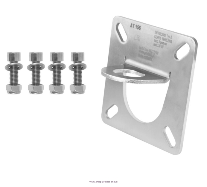 Punkt kotwiczenia AT 156 + 4 śruby nierdzewne z nakrętkami