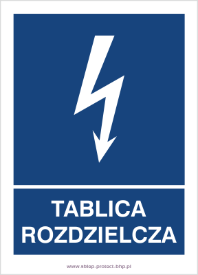 Tablica rozdzielcza - Znak elektryczny - HG049