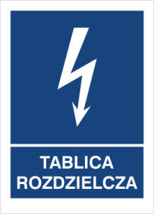 Tablica rozdzielcza - Znak elektryczny - HG049