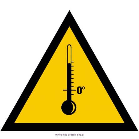 Ostrzeżenie przed wysokimi temperaturami - Znak BHP - JA007