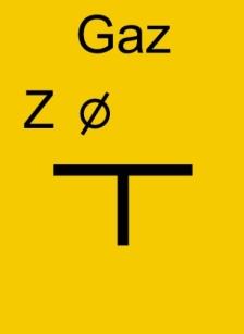 Tablica zawieradła mechanicznego na gazociągu - Gazociągi - JC001