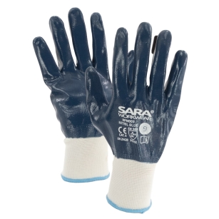 Rękawice powlekane nitrylem RPN003 NITRIL BLUE Niebieski