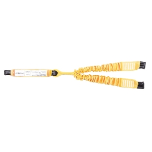 BW100SCF-2LE111 - Amortyzator bezpieczeństwa z elastyczną podwójną taśmą do pracy na rusztowaniach i zatrzaśnikami AZ003, AZ023, AZ023 - 0.9 m