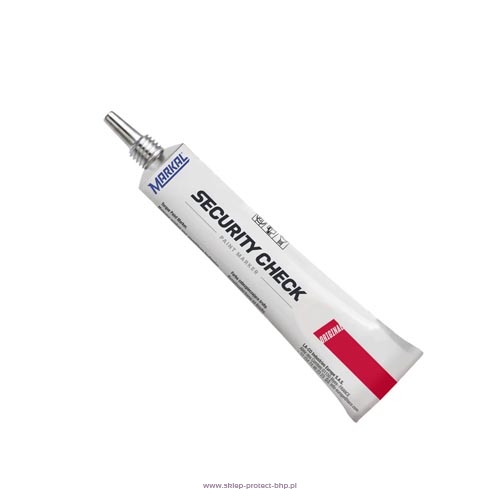 Czerwony marker kulkowy Security Check Paint