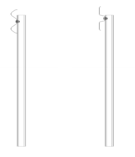 N2W2A Bariera drogowa ochronna rozstaw słupka co 4 mb