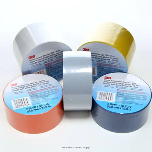 Pomarańczowa uniwersalna taśma winylowa 764i