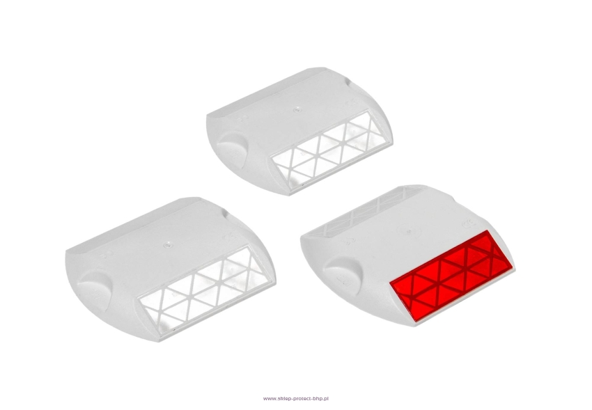 Czerwone jednostronne kocie oczka
