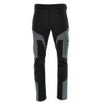 Czarno-szare spodnie do pasa softshell COMFORT WINTER - tył
