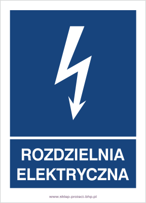 Rozdzielnia elektryczna - Znak elektryczny - HG057