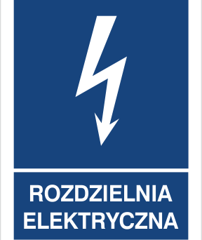 Rozdzielnia elektryczna - Znak elektryczny - HG057