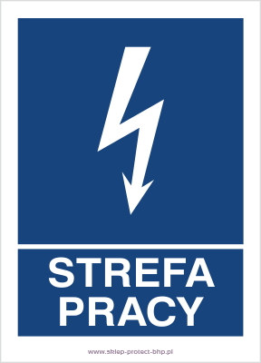 Strefa pracy - Znak elektryczny - HG058