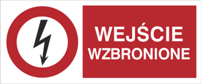 Wejście wzbronione - Znak elektryczny - HD004