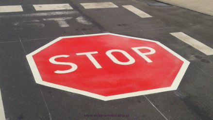 Termoznak piktogram kolorowy STOP B-20