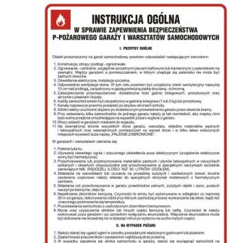 Instrukcja zapewnienia bezpieczeństwa ppoż - Instrukcja Przeciwpożarowa. Instrukcja Ppoż - DB004