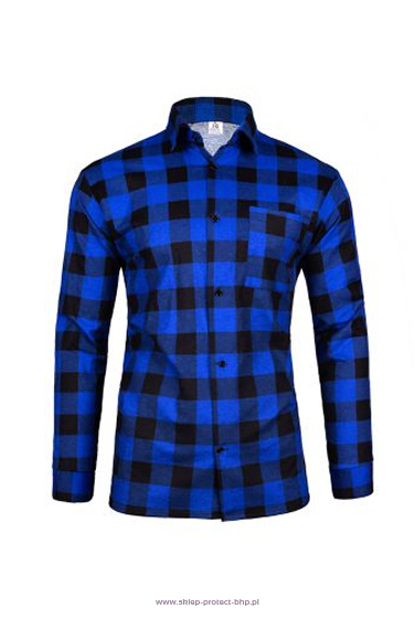 Niebieska koszula flanelowa JHK