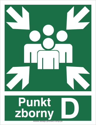 Znak ewakuacyjny AC046