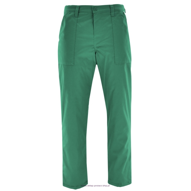 Zielone ocieplane spodnie do pasa BASIC WINTER NORMAN