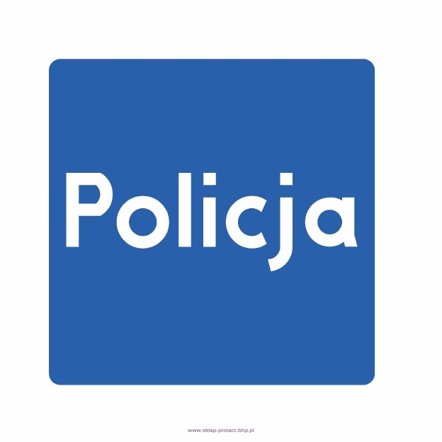 Znak D-21a policja