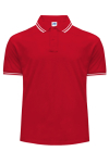 Czerwona koszulka polo 210 CONTRAST JHK