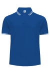 Niebieska koszulka polo 210 CONTRAST JHK