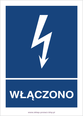 Włączono - Znak elektryczny - HG021