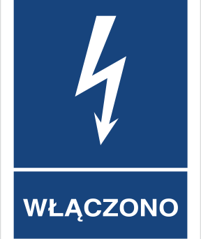 Włączono - Znak elektryczny - HG021