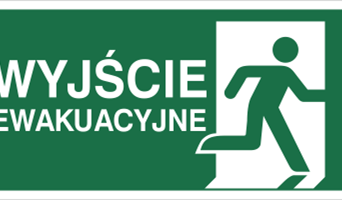 Wyjście ewakuacyjne w prawo - Znak ewakuacyjny - AC129