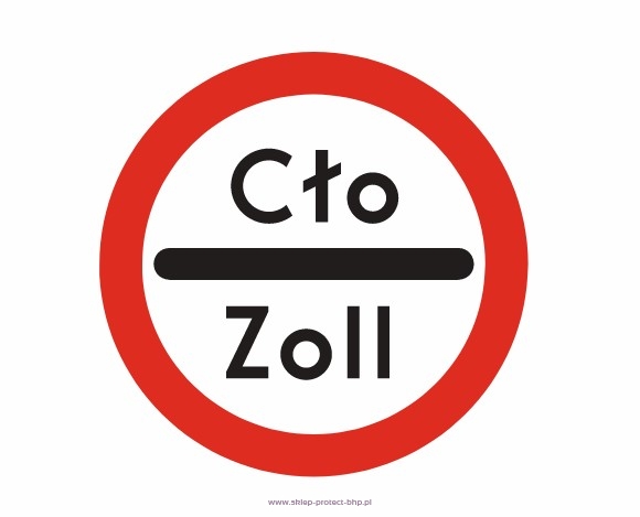 Znak B-32 stój kontrola celna