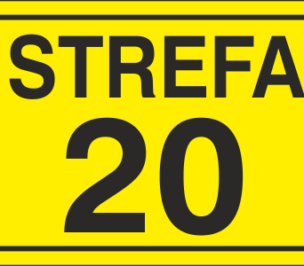 Strefa 20 - Znak ostrzegawczy. Znak informacyjny - NB004