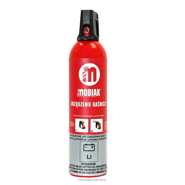 MOBIAK spray gaśniczy 750ml do gaszenia pożarów małych akumulatorów litowo-jonowych