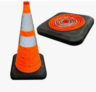 Pachołek drogowy składany - podświetlany 50 cm