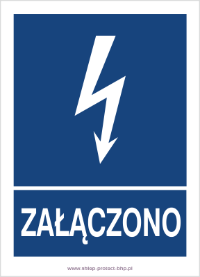 Załączono - Znak elektryczny - HG006