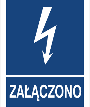 Załączono - Znak elektryczny - HG006