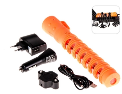 Zestaw 3 szt. pałek LED do kierowania ruchem, walizka