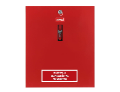 Szafka skrzynka na Instrukcję Bezpieczeństwa Pożarowego IBP 400x340x50mm