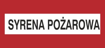 Syrena pożarowa - Znak przeciwpożarowy - BC111