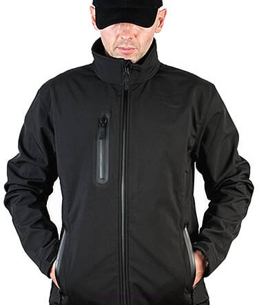 KURTKA MĘSKA SOFTSHELL 8000 PREMIUM JHK BLACK 