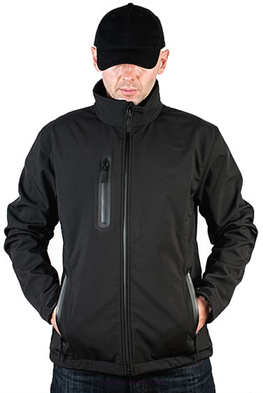 KURTKA MĘSKA SOFTSHELL 8000 PREMIUM JHK BLACK 