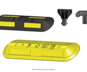 Czarno-żółty separator punktowy