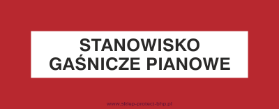 Znak przeciwpożarowy BC123 - Stanowisko gaśnicze pianowe