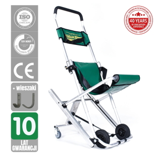 Krzesło ewakuacyjne ESCAPE-CHAIR ST-B z wieszakami i pokrowcem, udźwig 225kg, 10 lat gwarancji