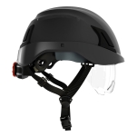 Czarny hełm ochronny ATRA 50