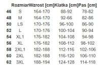 Spodnie ogrodniczki NEOFELIS - wymiary