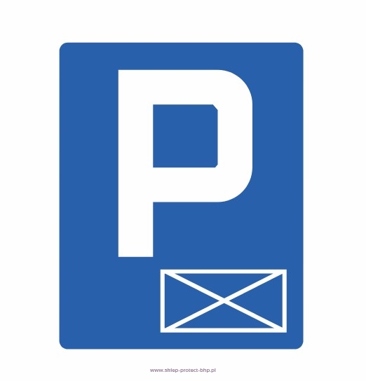 Znak D-18a parking miejsce zastrzeżone