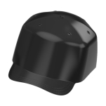 Cuppie 6 - Czarny przemysłowy hełm lekki z daszkiem 3 cm