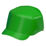 Cuppie 6 - Zielony przemysłowy hełm lekki z daszkiem 3 cm