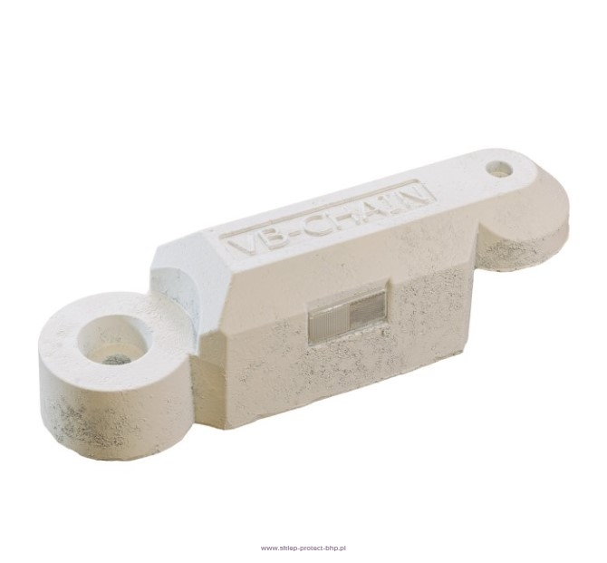 Biały separator łańcuchowy PVC