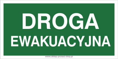 Droga ewakuacyjna - Znak ewakuacyjny - AC005