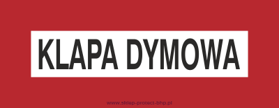 Klapa dymowa - Znak przeciwpożarowy - BC102