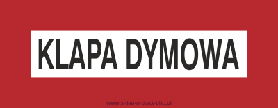 Znak przeciwpożarowy BC102 - Klapa dymowa
